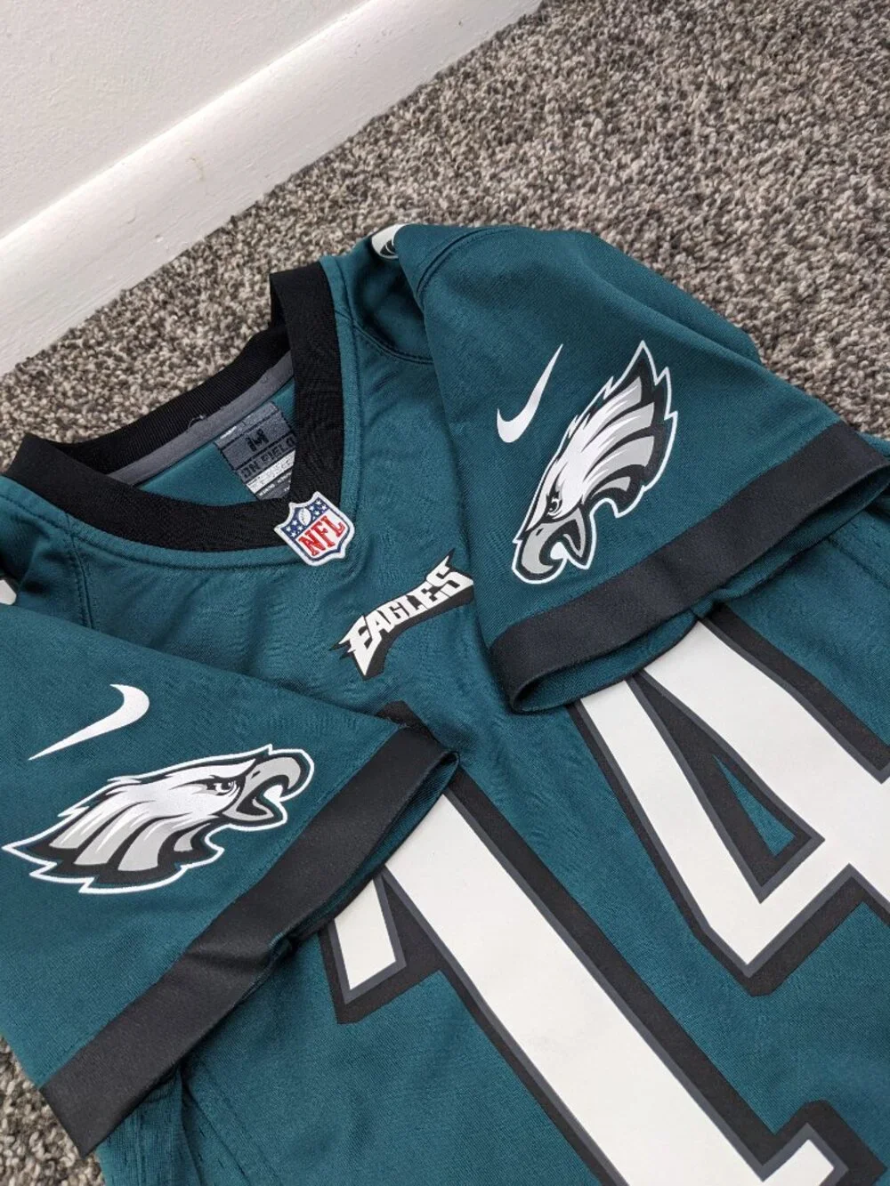 Philadelphia Eagles Jersey Riley Cooper Nike on Field Green Youth Boys Medium